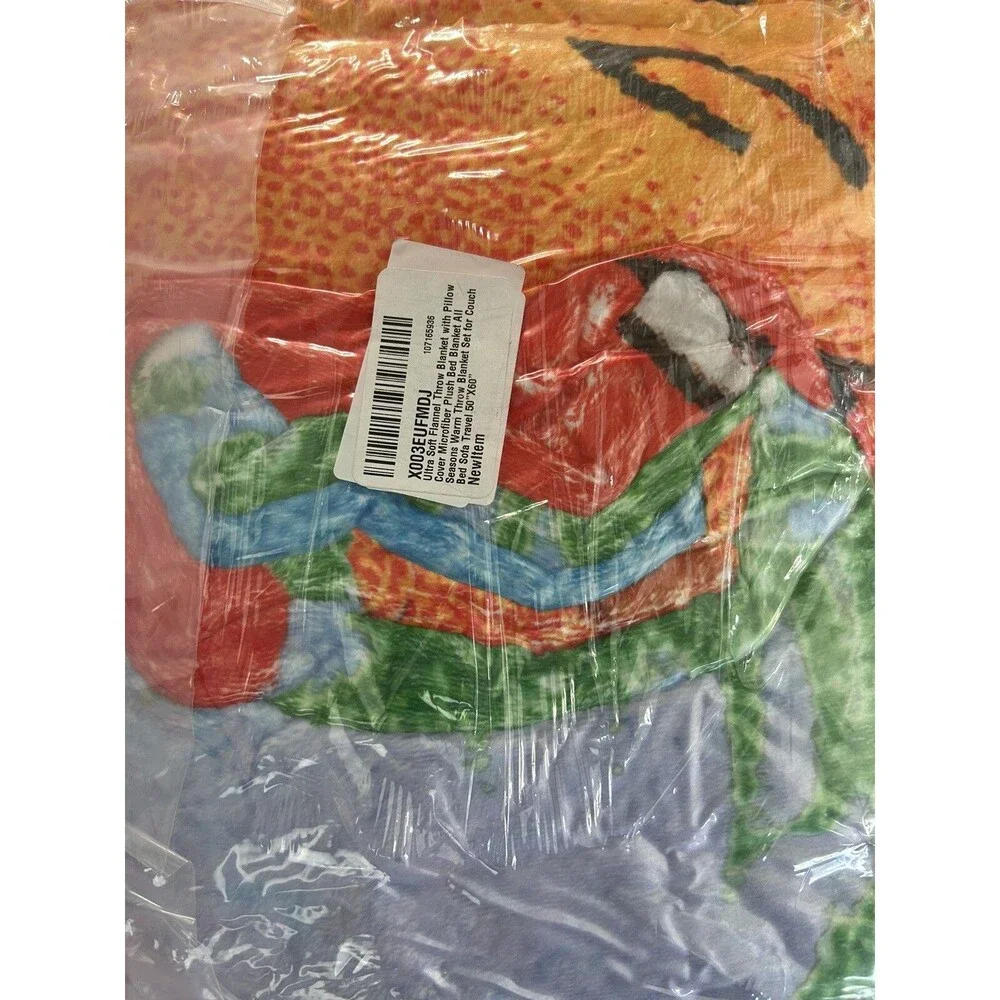 Bad Bunny Un Verano Sin Ti Throw Blanket Sad Heart 57x75 Beach Album Gift